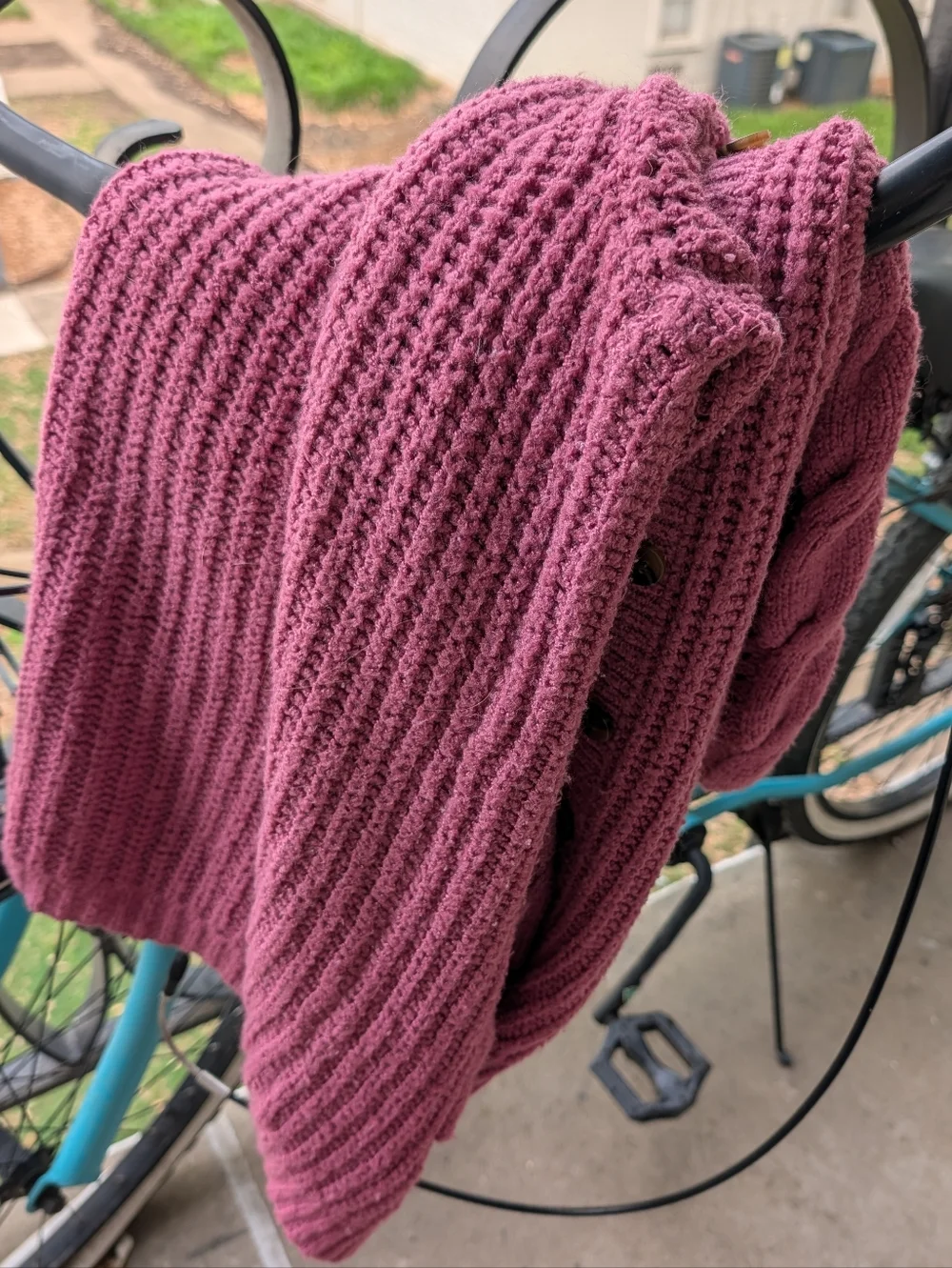 Torrid Cable Knit Boyfriend Cardigan 3x Pink Mauve Cozy Button Front - Picture 4 of 10